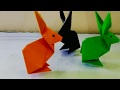 Origami/ cara membuat kelinci dari kertas/ origami rabbit
