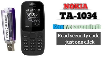 Nokia 105 TA 1034 code read/security code in 1 minute wiht cm2
