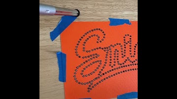 Cut and fill paper rhinestone template