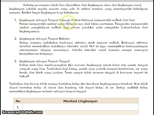 Tematik Manfaat Lingkungan Youtube<script async src=