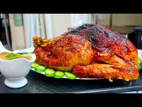 طريقة تحضير الديك الرومى الحبش المشوى فى الفرن     