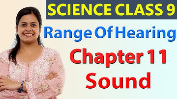 Range Of Hearing, Chapter 11 - Sound - Science Class 9th NCERT
