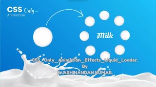 CSS Only Animation Effects Liquid Loader Html CSS Js  #webdevelopment #programming #javascript #css