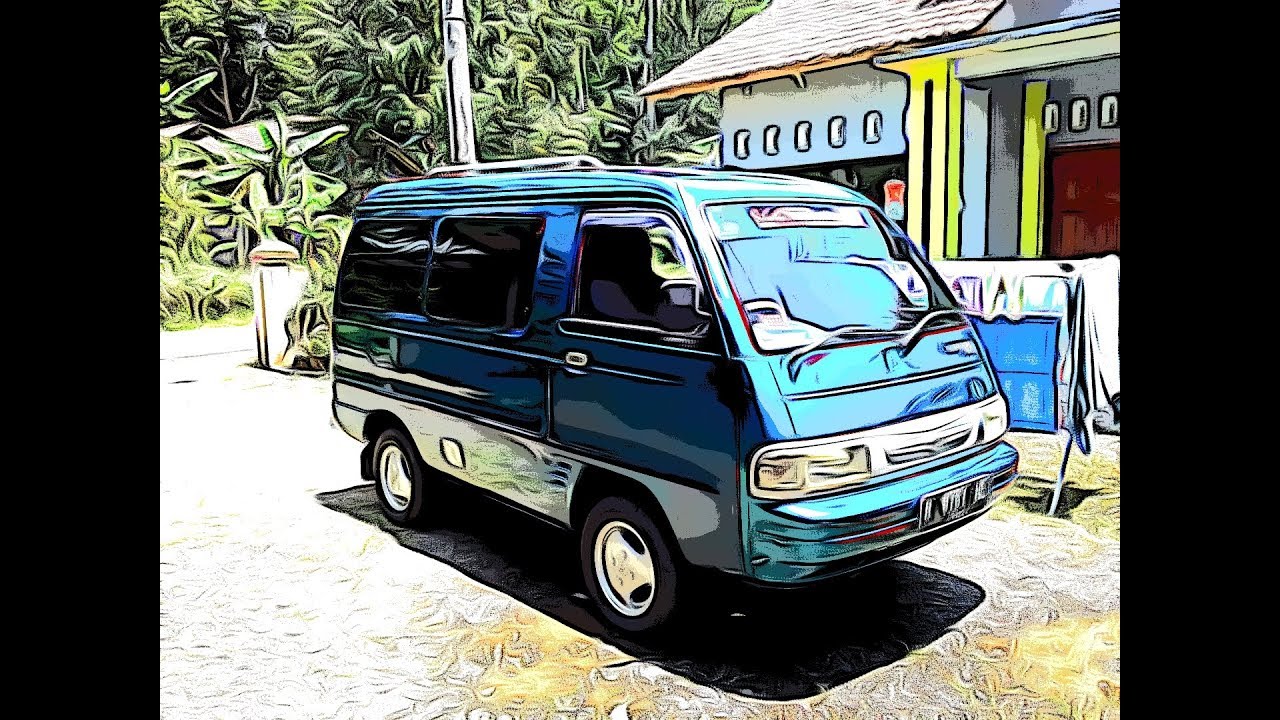 Cara Membuat Kartun  Foto Mobil  Suzuki Carry  Futura 