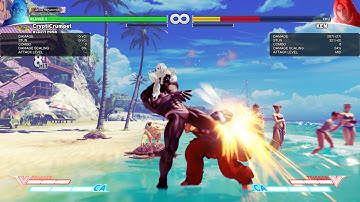 SFV 100% Urien Aegis Stun Corner Combo (1 Reset)