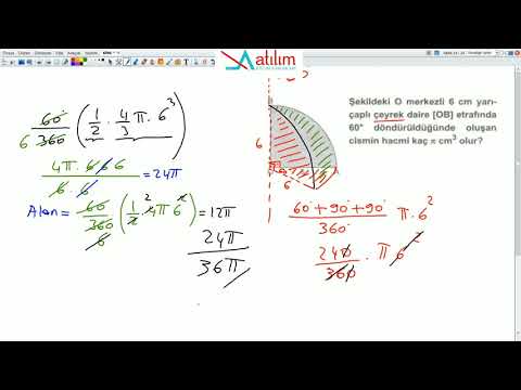 GEOMETRİ DERSİ - KÜRE GENEL SORU ÇÖZÜMÜ