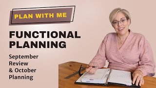 Plan With Me:  October 2022 Planning in an A5 Planner Set Up for Productivity and Focus