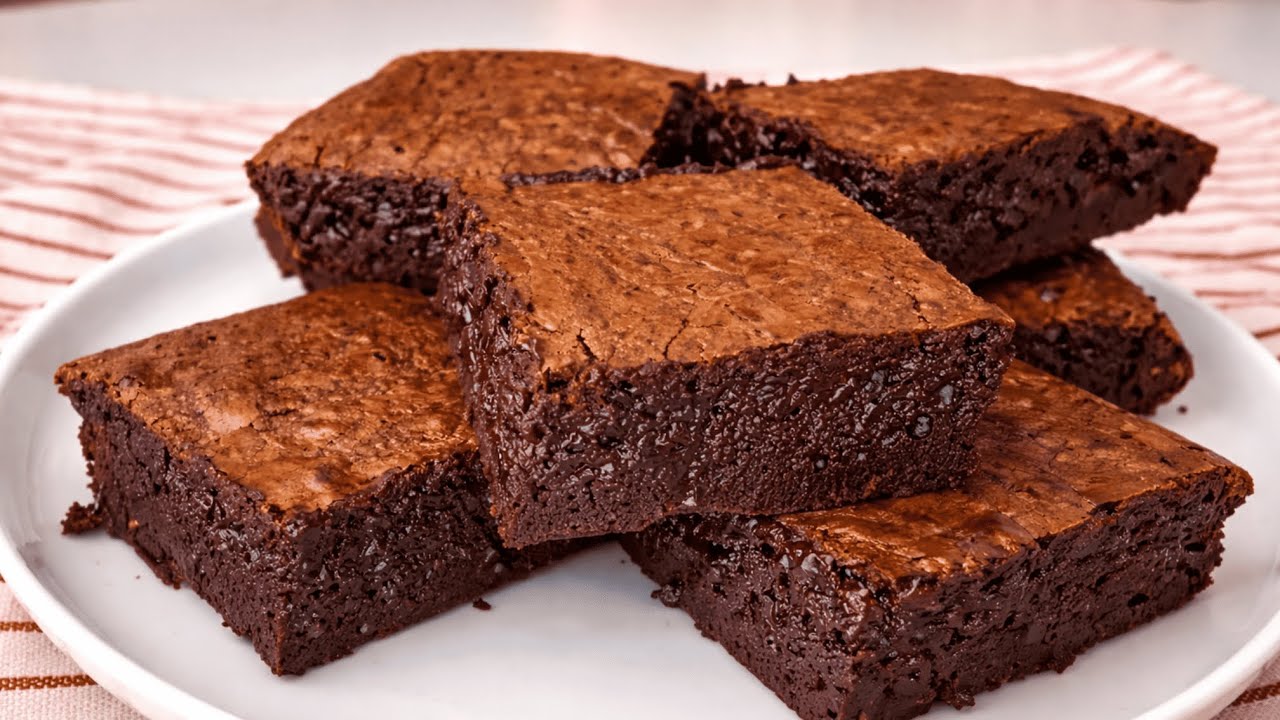 Fudgy Brownies Recipe 🍫