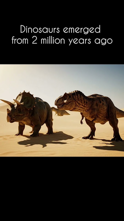 Dinosaurs emerged 2 million years later ,😱😱😱 #dinosaur