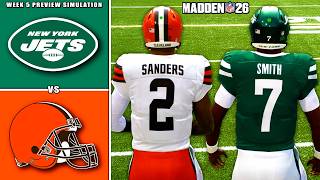 Jets vs Browns Week 5 Simulation (Madden 26 Updated Rosters)
