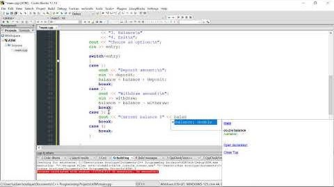 How to build a simple ATM machine program with C++