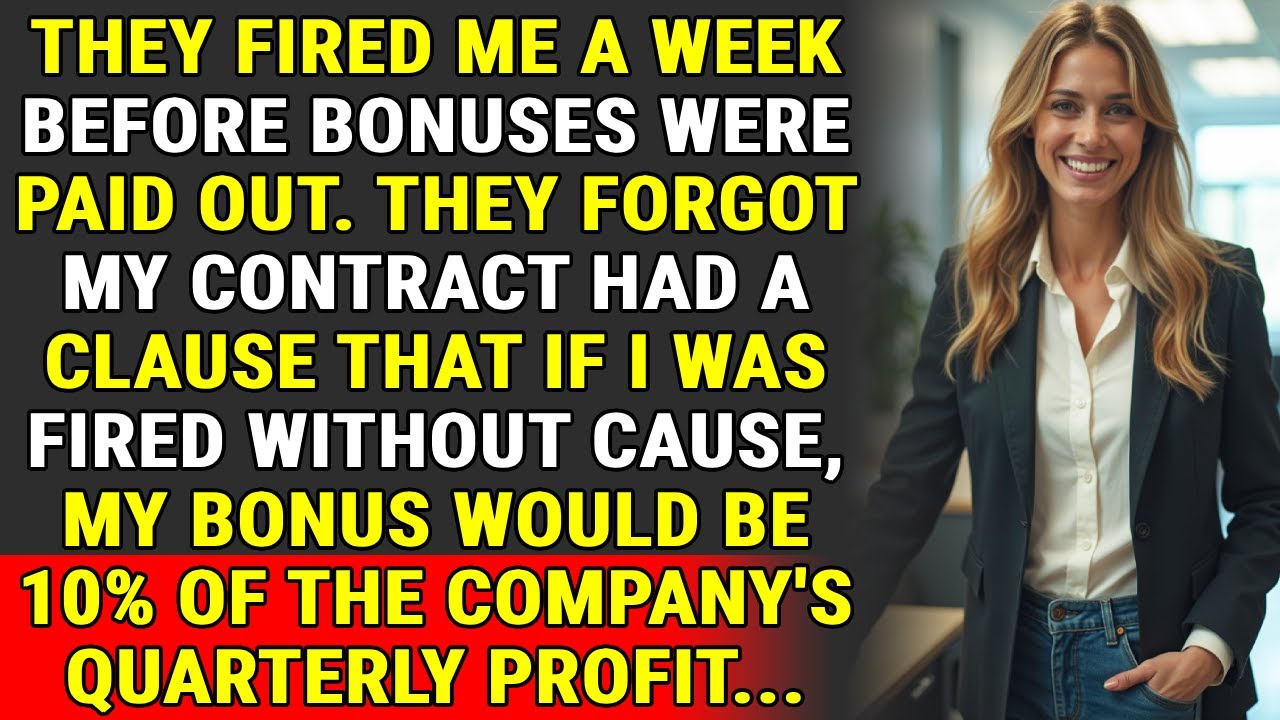 They Fired Me Before Bonuses. They Forgot My Contract Had a 10% Profit Clause.