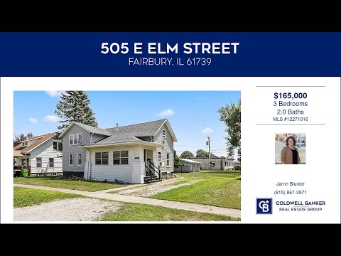 505 E Elm Street, Fairbury, IL home video tour