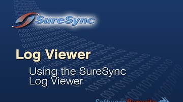 Using the SureSync Log Viewer