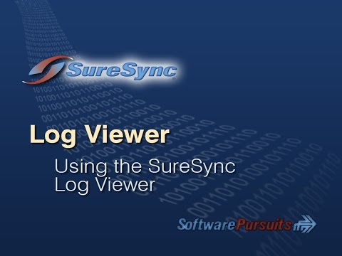 Using the SureSync Log Viewer