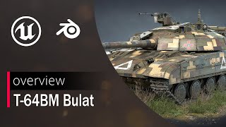 Tank T-64BM Bulat Game 3D-Model