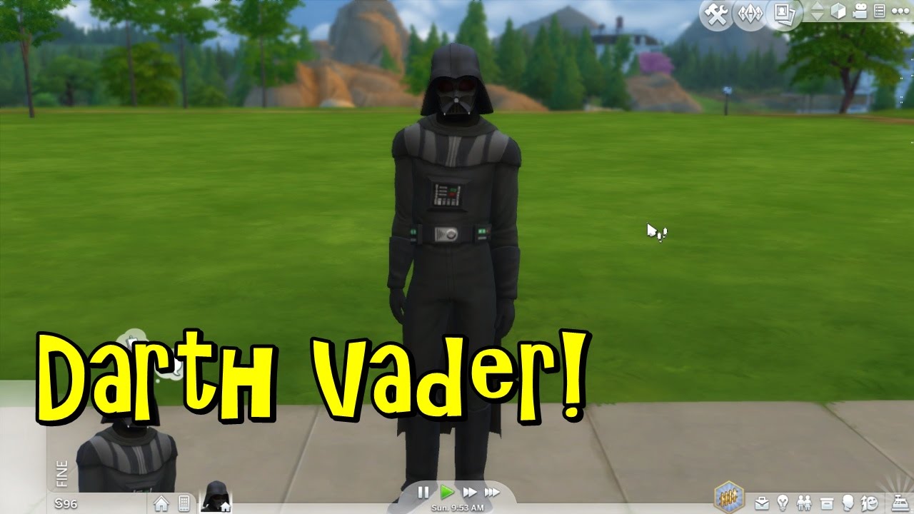 Lets Play - Sims 4 / #8 - Darth Vader! (ASMR Binaural Whispering)