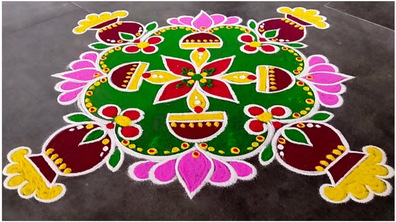 Holi Rangoli Special Design 2026 | Rang Panchami Rangoli | Simple Ugadi Muggulu &  Daily New Kolam