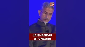 EAM S. #jaishankar on Multipolar World, #globalisation and India-Europe Relations at UNGA80 #shorts