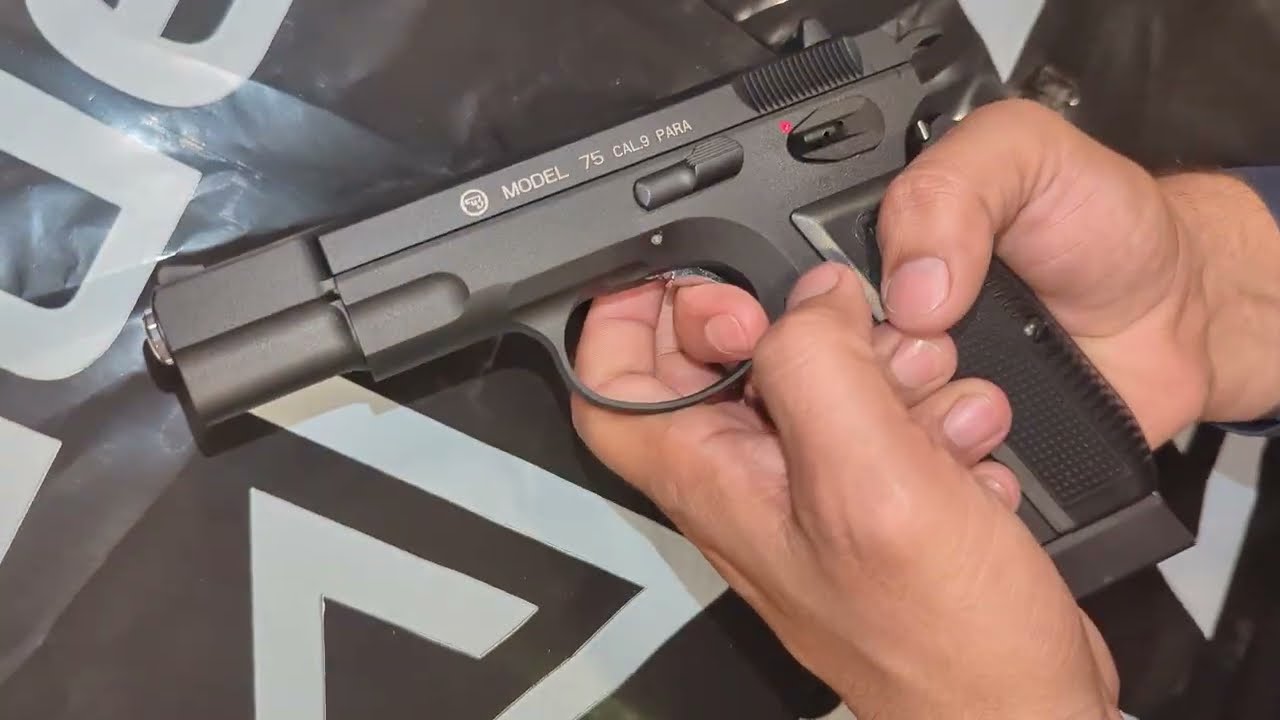 CZ 75 Cal 9mm Para Airgun Replica Unboxing & First Shots - YouTube