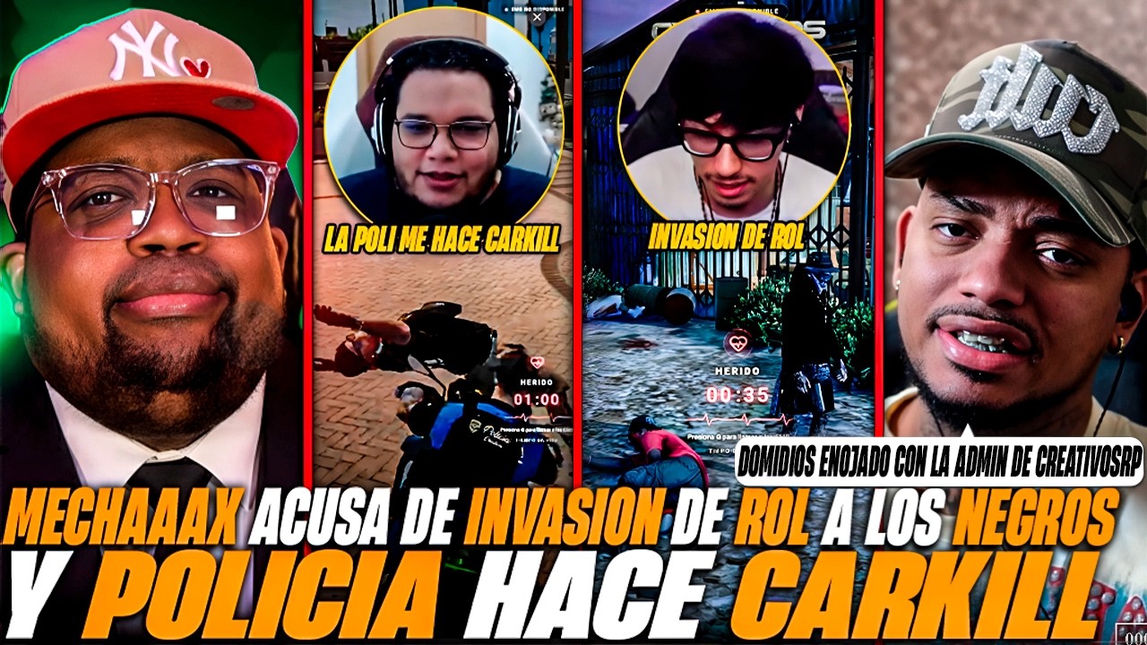 MECHAAAX ACUSA DE INVASION DE ROL A LOS NEGROS Y POLICIA HACE CARKILL