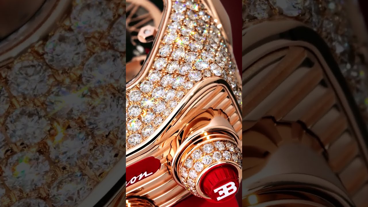 The Jacob Co Bugatti Chiron Tourbillon Pave Shorts