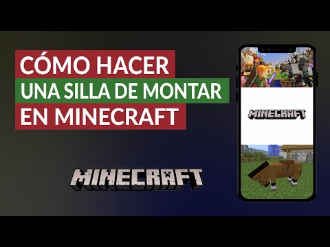 Cómo Hacer o Craftear una Silla de Montar o Montura en Minecraft Fácilmente