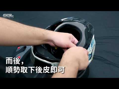 SF-2M 後皮拆裝教學  SF-2M  Full Face  全罩式  產品教學