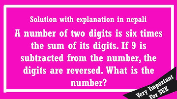 SEE algebraic equation - episode 8 (Bikram sir)