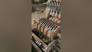 Introduction of double stage crusher without screen bottom for large gangue#pulverizer #crusher