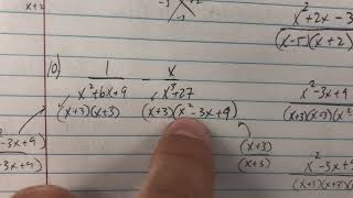 HA2T Unit 2 Add Sub Rational Functions 10