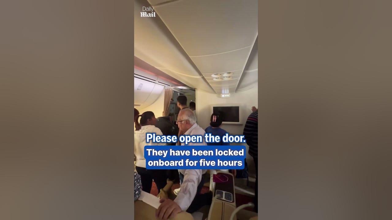 Furious ‘SUFFOCATING’ passengers want to leave