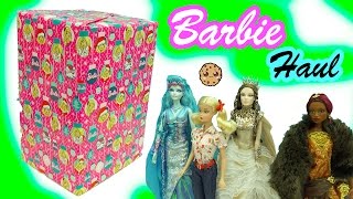 Giant Box of Fantasy Gold Label Collector Barbie Dolls Haul Video - Cookieswirlc screenshot 3