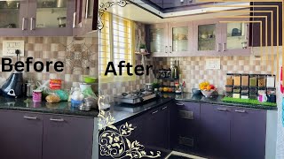My kitchen makeover ✨ before/After changes nodii shock aythu