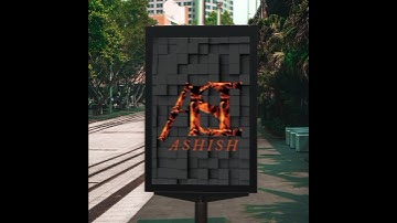 Ashish name logo design #shorts #logo#logodesign #canva