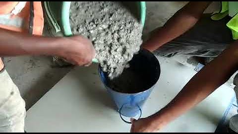 Slump flow for self compacting concrete