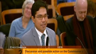 January 2016 Special Ethics Commission Meeting
