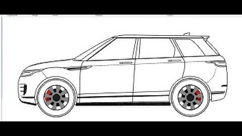 How to draw Car | Drawing Range Rover Evoque on computer using Ms Paint | Car Drawing Tutorial