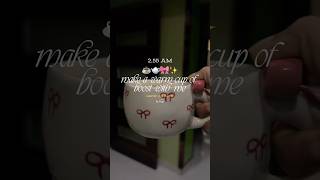 🎀make a cup of boost, midnight diaries☕️ #asmr #coffee #asmrtherapy #midnight #shorts