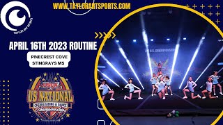 US National Cheer & Dance Championship - Routine 8 Pinecrest Cove Stingrays MS - Floor Level