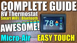 RV MicroAir EASY TOUCH | COMPLETE GUIDE to EasyTouch RV Thermostat