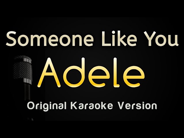 Someone Like You - Adele (Karaoke Songs With Lyrics) class=