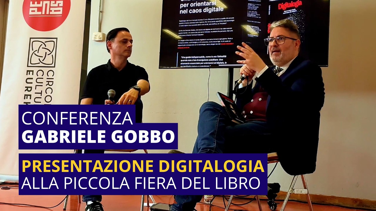 Gabriele Gobbo, Piccola Fiera del Libro di Morsano al Tagliamento, dialogo con Giuliano Biasin