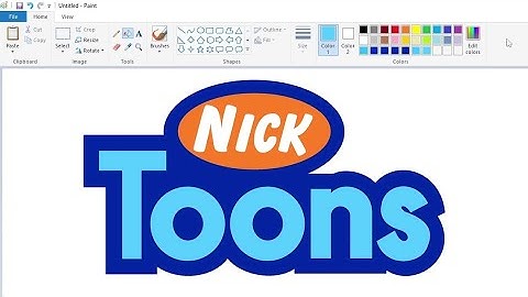How to draw a Nicktoons logo using MS Paint | How to draw on your computer