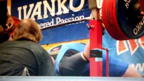 Tom Emelander 713 Bench Press Attempt