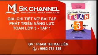 Bài tập phát triển năng lực toán 3 tập 1   Tuần 6