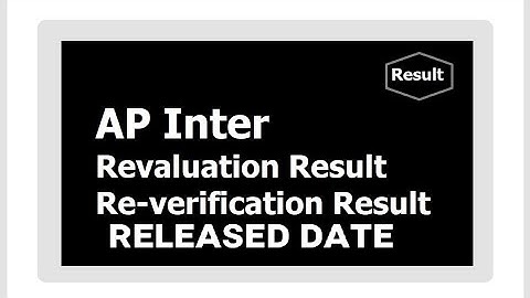 AP inter revaluation and reverification results released date..