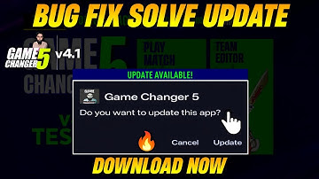 𝗚𝗮𝗺𝗲 𝗖𝗵𝗮𝗻𝗴𝗲𝗿 𝟱 𝘃𝟰.𝟭😍| 𝗛𝗼𝘄 𝗧𝗼 𝗙𝗶𝘅 𝗕𝘂𝗴𝘀!