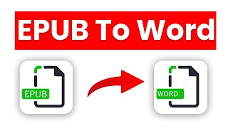 How to Convert EPUB to Word