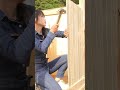 Girl builds a house in the countryside~#building #woodworking